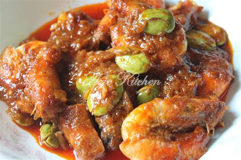 Sambal Udang Dengan Petai - Azie Kitchen