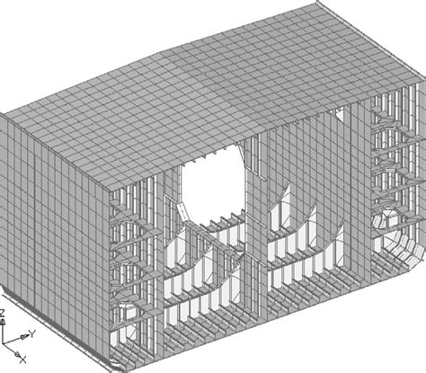 Typical cargo and side (ballast) tank structure. | Download Scientific Diagram