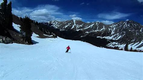 SKIING ABASIN COLORADO MAY 3 2012 FOLLOWING GREAT SKIER RUN 4 - YouTube