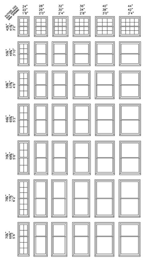 Double-Hung Windows Made in the USA by Precision Millworks | Standard window sizes, Window sizes ...