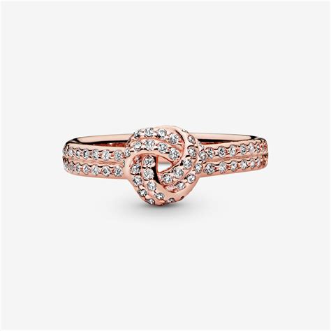 Shimmering Knot Ring | Rose Gold | Pandora Canada