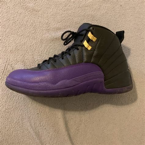 Jordan 12 Retro Field Purple 8.5 - Depop