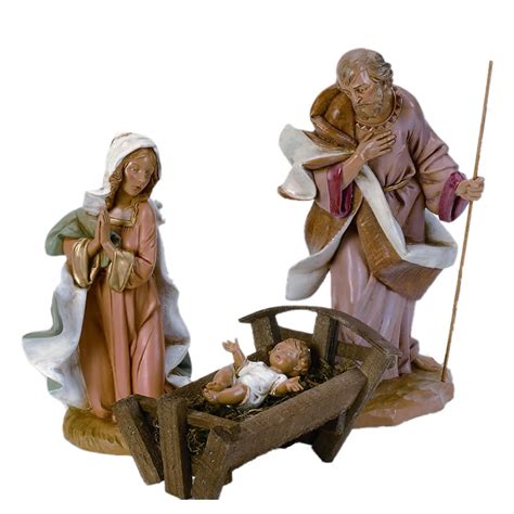 Fontanini Three Piece Nativity Statue Set- 12 Inch Scale, Roman-Fontanini-All, 71911 ...