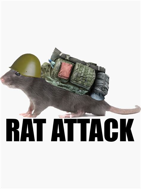 "Tarkov Rat Attack" Sticker for Sale by sugarclumps | Redbubble