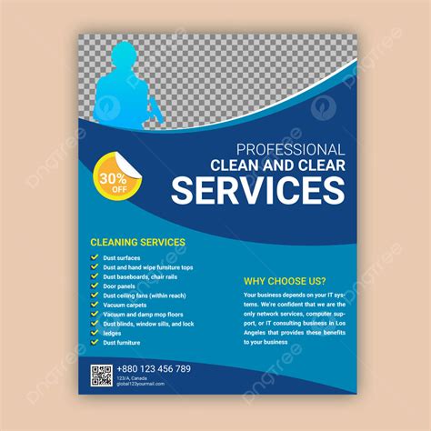 Commercial Cleaning Brochure Templates