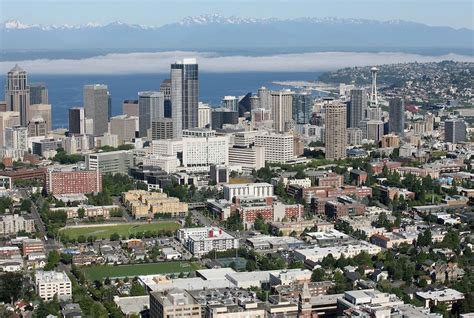 Seattle University from the air! You can easily see the proximity of the campus to the Space ...