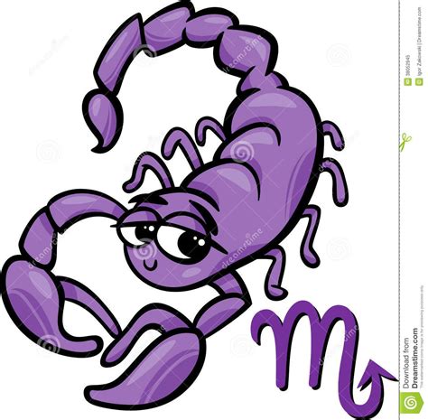 Cute Scorpion Clipart Scorpio zodiac sign cartoon | Sternzeichen ...