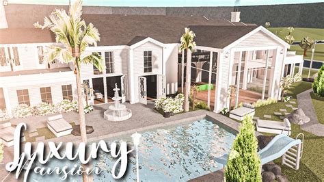 Bloxburg Luxury Modern Mega Mansion Speedbuild 500k - YouTube