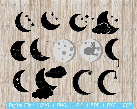 Moon Svg Moon Svg File Moon Svg Cut File Moon Svg Cutting Etsy | Porn Sex Picture
