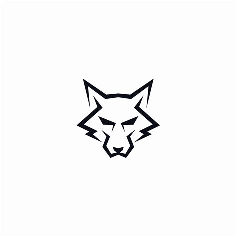 Wolf head logo vector icon illustration 6640995 Vector Art at Vecteezy