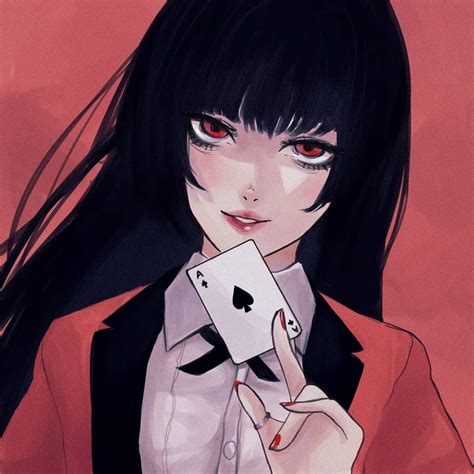 Cute Yumeko Fanart by @NanaHare1 from twitter : Kakegurui