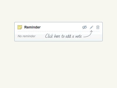 Reminder (Animated Gif) by Antoine G. on Dribbble