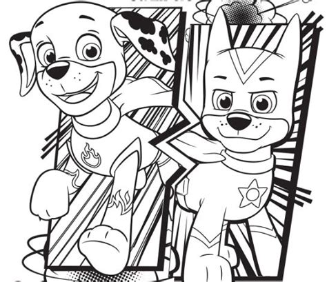 Paw patrol spy chase coloring pages