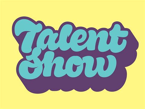 Talent Show Logotype (With images) | Talent show, Lettering design ...