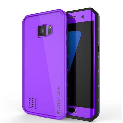 Galaxy S7 EDGE Waterproof Case PunkCase StudStar Purple Thin 6.6ft ...