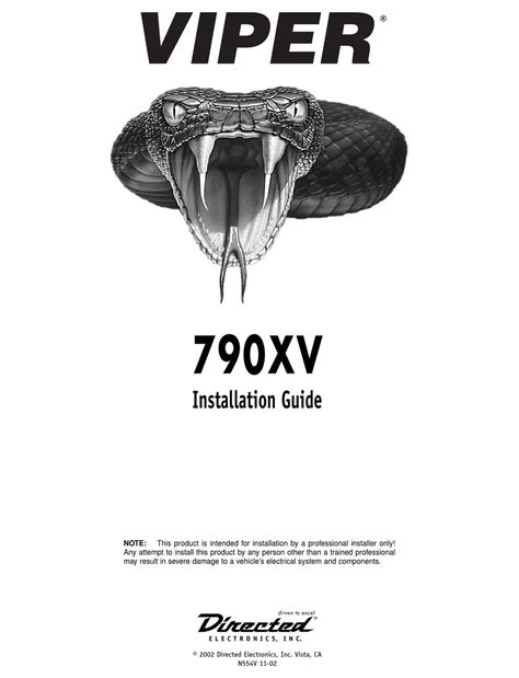 Viper Alarm 3105v Installation Guide » Wiring Diagram