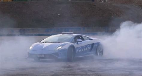 Lamborghini Gallardo Police Car Does Donuts - autoevolution