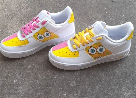 Spongebob Custom Air Force 1 - Etsy