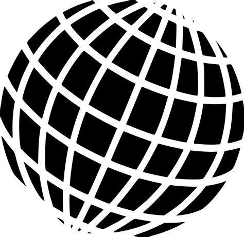 Globe Icon Black And White Png Download Clip Art Hand - vrogue.co