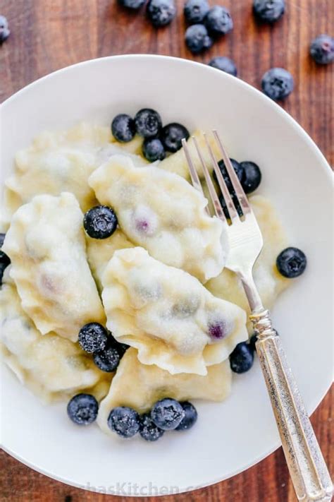 Blueberry Pierogi Recipe (VIDEO) - NatashasKitchen.com