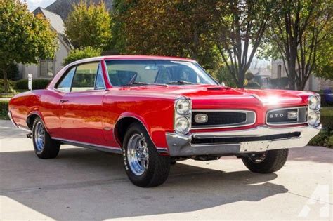 1966 Pontiac GTO RED for sale in Greenville, South Carolina - autozin.com | Pontiac gto, Muscle ...