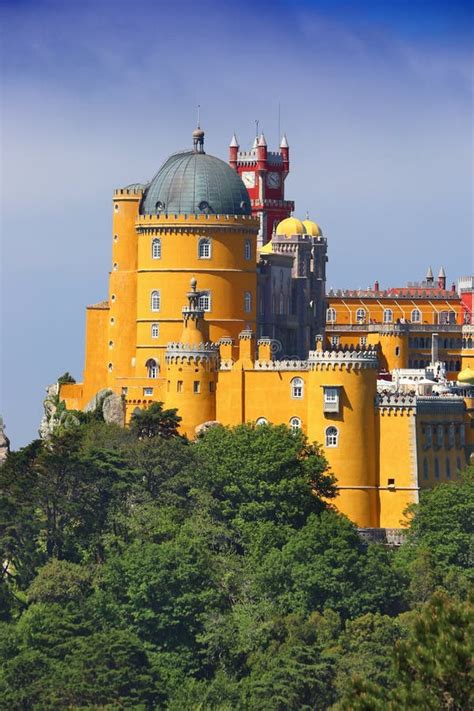 Pena Palace, Portugal stock image. Image of colorful - 173248339