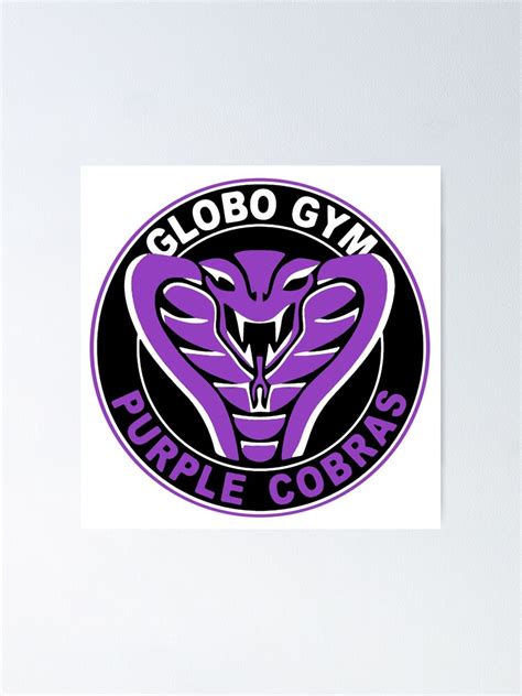 "Globo Gym Purple Cobras" Poster for Sale by freestyleINK | Redbubble