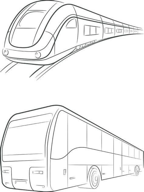 Train Drawing Outline at PaintingValley.com | Explore collection of Train Drawing Outline