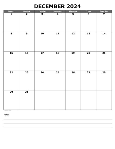 December 2024 Calendar | Free Printable PDF, XLS and PNG