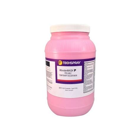 Techspray 2211-G Pink Latex Peelable Liquid Solder Mask - 1 gal Pail