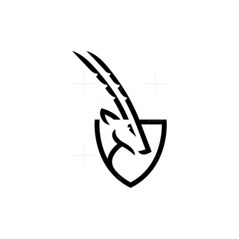 Oryx Logo Shield Oryx Logo in 2023 | Minimalist logo design, Minimalist logo branding, ? logo