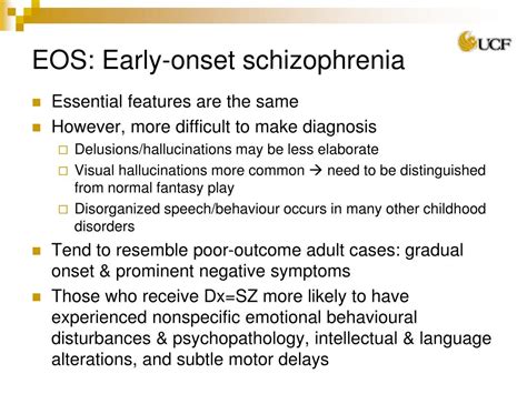 PPT - Early-Onset Schizophrenia PowerPoint Presentation, free download - ID:1902771