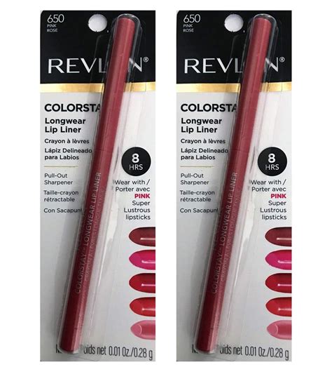 Pack of 2 Revlon Colorstay Longwear Lip Liner, Pink (650) - Walmart.com ...