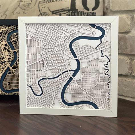 Paris Wood Laser Cut Map, Paris Laser Cut Maps, Wooden City Map 10x 10 ...