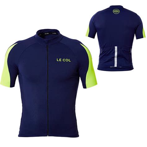 Le Col HC Cycling Jersey - Navy Fluo – Classic Cycling