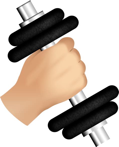 Clip Transparent Barbell Clipart Weight - Hand Dumbbell - Png Download ...