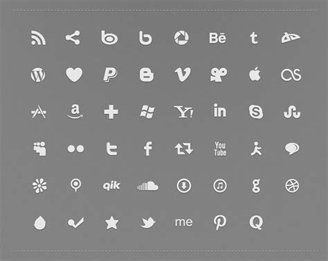 Social media Icons - FONT! on Behance