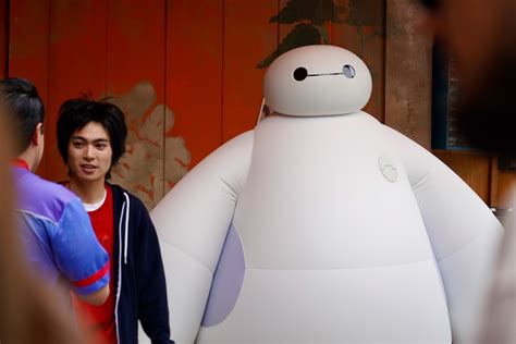 Baymax and Hiro Meet in San Fransokyo Square at Disney California ...