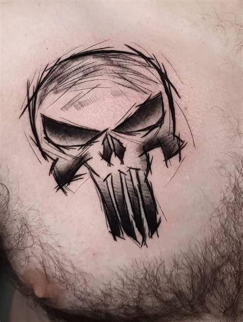 The Punisher Skull Tattoos: Seeking Justice