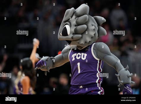 TCU mascot Superfrog in the second half of a second-round college ...