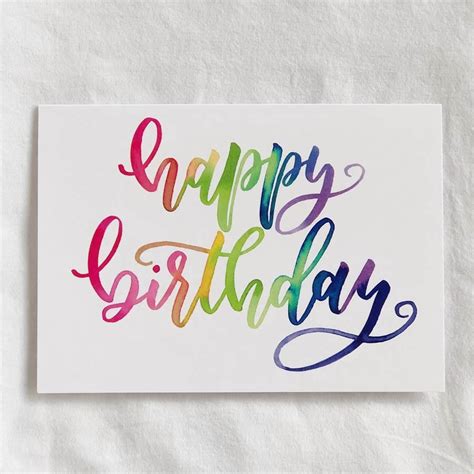 Say "Happy Birthday" with this colorful card. Sold Individually Blank Inside Printed on ...