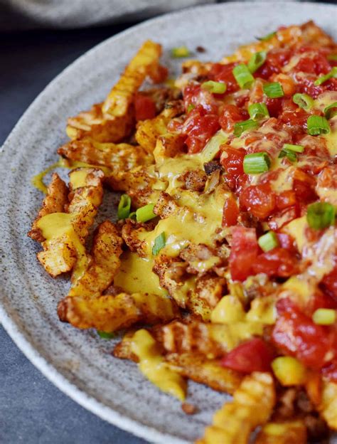 Loaded Nacho Fries Recipe (Easy, Vegan) - Elavegan