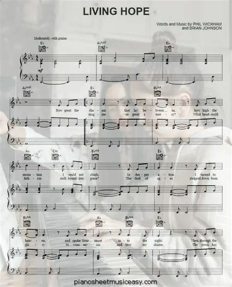 living hope sheet music - Eb Major