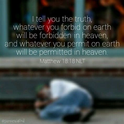 Matthew 18:18 NLT | Bible verses, Bible, Verses