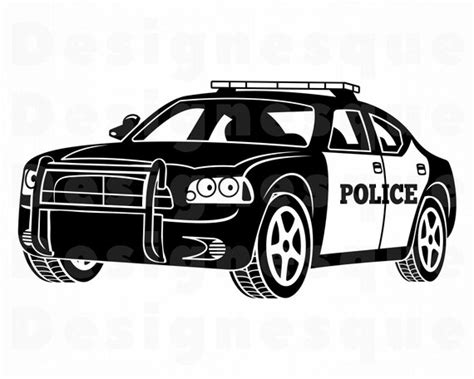 Police Car 2 SVG Police Car SVG Police SVG Police Clipart | Etsy