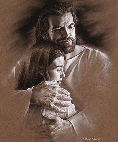 Peace- 11"x14" Wall Art Print Jesus Christ Hugging Child by David ...