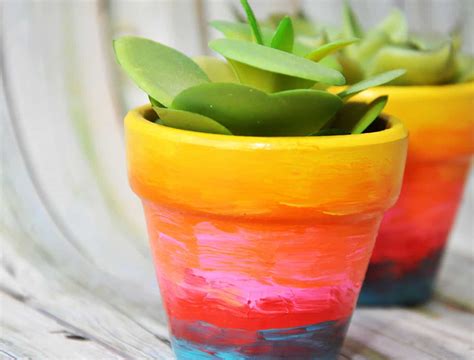 Painting Flower Pots for Kids or Adults - DIY Candy