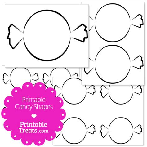 Printable Candy Shapes — Printable Treats.com