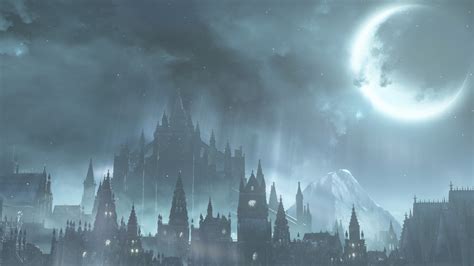 Download City Night Moon Irithyll Of The Boreal Valley Video Game Dark ...