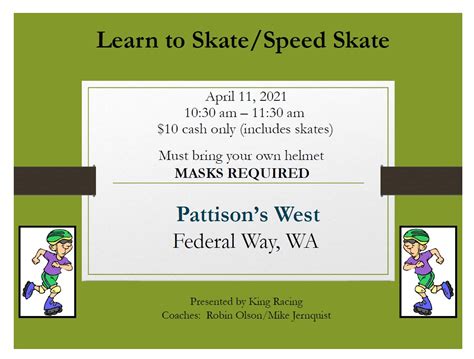 Learn to Skate / Speedskate Class | SSNW - SpeedSkating NorthWest